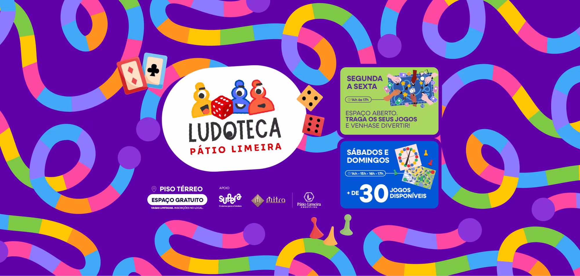 Banner no Pátio Limeira Shopping